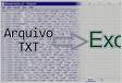 Exportação de arquivo texto TXT para Excel
